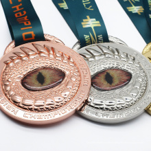Shenzhen Dongguan Medal Gold Custom Vide Oem Gold Silver Evil Eye Excellence Médailles